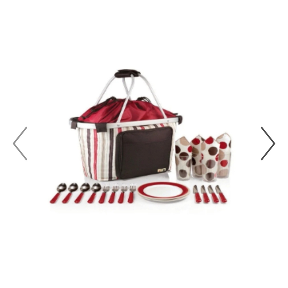 Moka Picnic Time 16 Pieces Cups, Utensils, Plates Settings Picnic Bundle NIB NWT - Picture 2 of 11